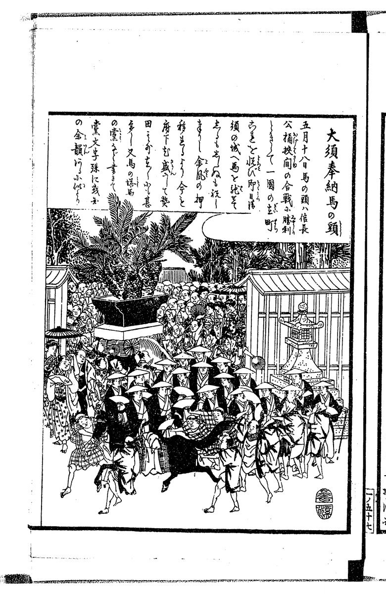 大須の奉納馬の頭