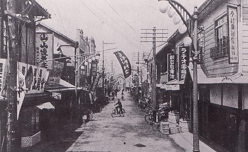 元山の中町通り（戦前）