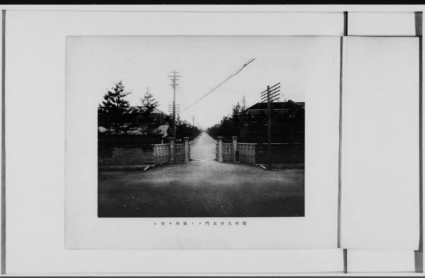 京都帝国大学 医科大学表門から構内（1920年）