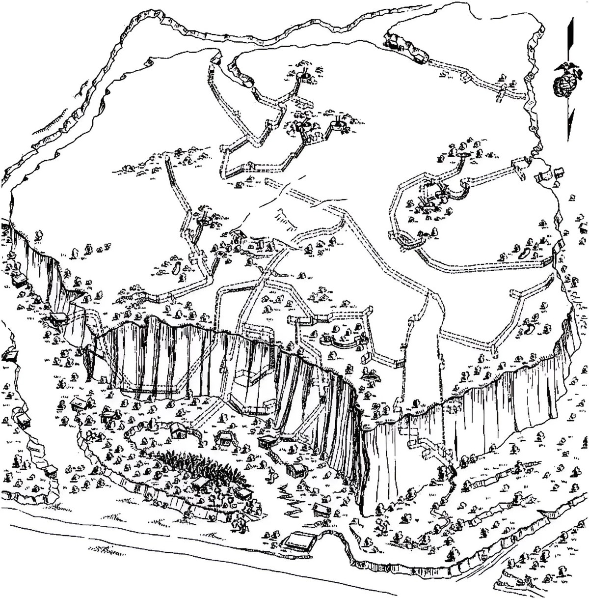362A高地のトンネル網見取図